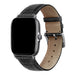 Amazfit Bip leather crocodile grain band (zwart) 