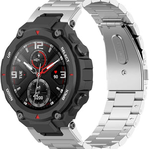 amazfit-t-rex-pro-stahlarmband-silber