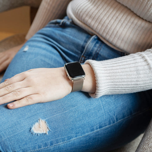 Apple Watch Ultra Milanese band (champagne)