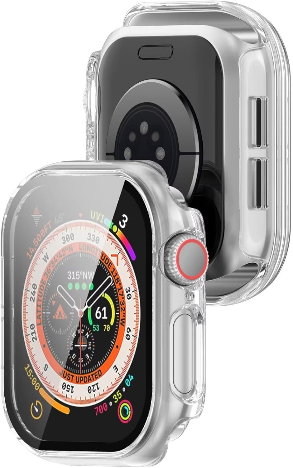 Apple Watch 11 hard case met glas (transparant)