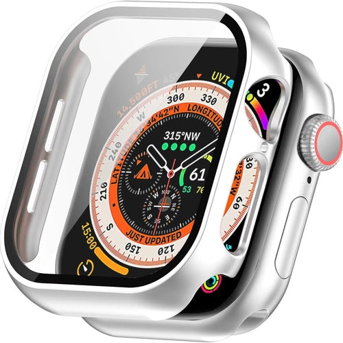 Apple Watch 10 Hard Case with Glass (Silver)