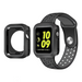 Apple Watch 7 sport band + TPU case (zwart/grijs) 
