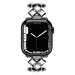 Steel Diamond Apple Watch Ultra band (zwart)