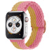 Apple Watch verstelbaar geweven nylon bandje (geel/roze)