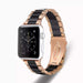 Apple Watch keramiek stalen band (rosé goud/zwart)