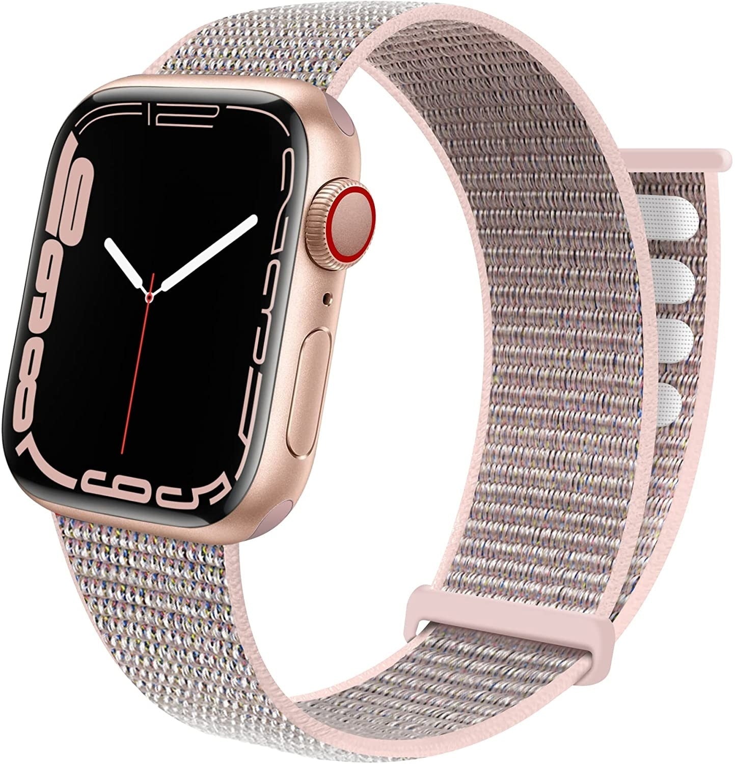 Apple Watch nylon loop bandje (roze) - Main Image