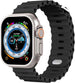 Apple Watch Ocean bandje met druksluiting (zwart)
