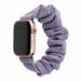 Apple Watch Scrunchie bandje (shiny paars)