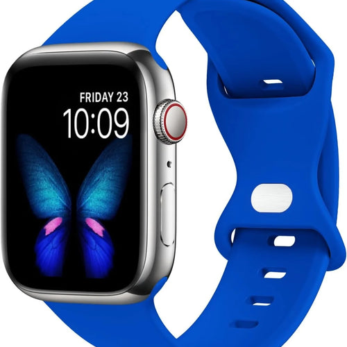 Apple Watch siliconen bandje (blauw)