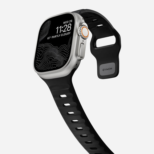 Nomad Sport Apple Watch siliconen bandje (zwart)