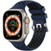Apple Watch sport gesp bandje (donkerblauw/zwart)