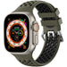 Apple Watch sport gesp bandje (legergroen/zwart)