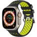 Apple Watch sport gesp bandje (zwart/geel)
