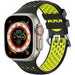 Apple Watch sport gesp bandje (zwart/geel)