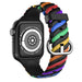 Apple Watch Twisted siliconen bandje (regenboog)