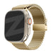 Bandz Apple Watch Milanese loop band met P-buckle (goud)