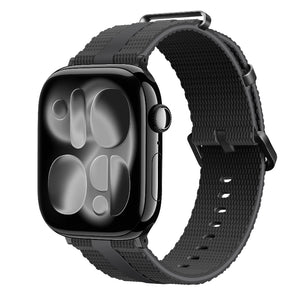 apple watch silicone band black