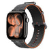 Apple Watch siliconen active band (donkergrijs/oranje)