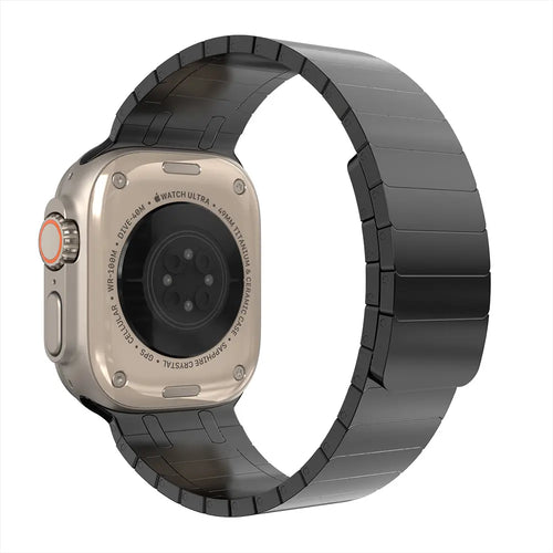 Apple Watch premium magnetische stalen band (zwart)