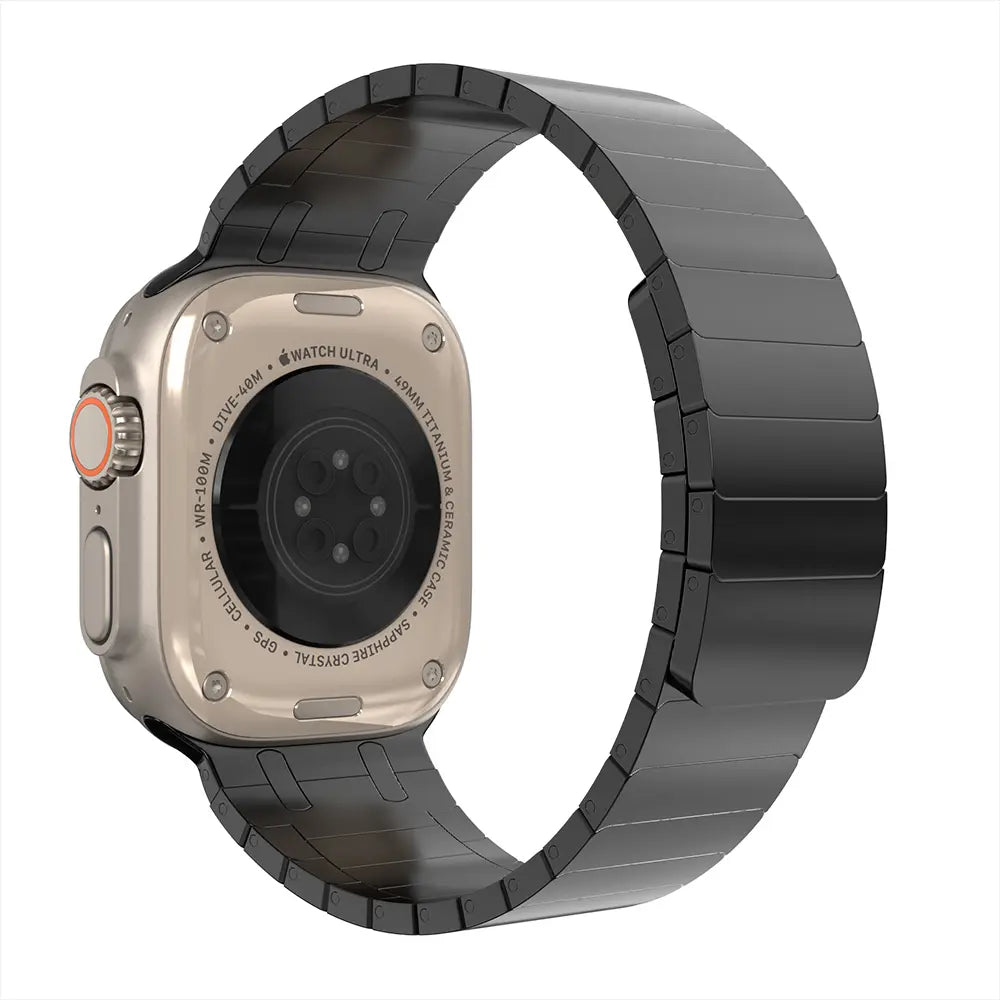 Apple Watch premium magnetische stalen band (zwart)