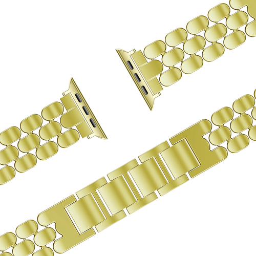 Bandz Apple Watch stalen band 'Oval' (goud)