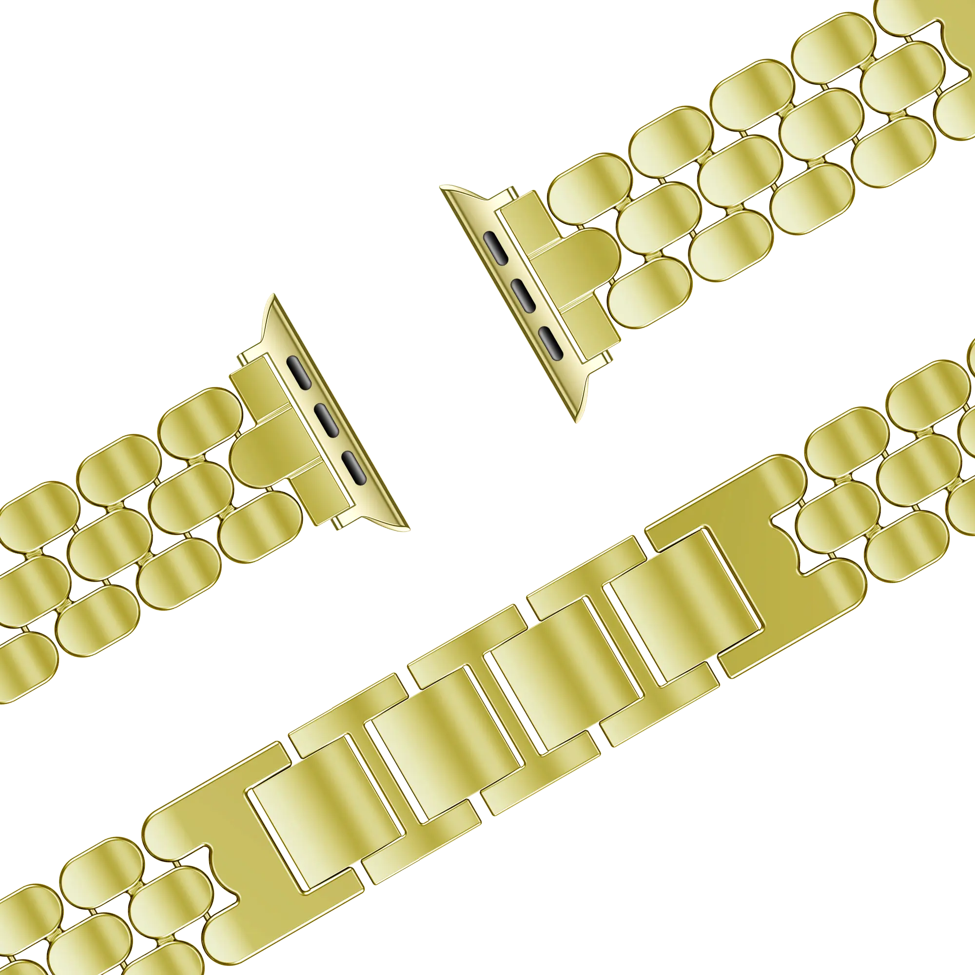 Bandz Apple Watch stalen band 'Oval' (goud)