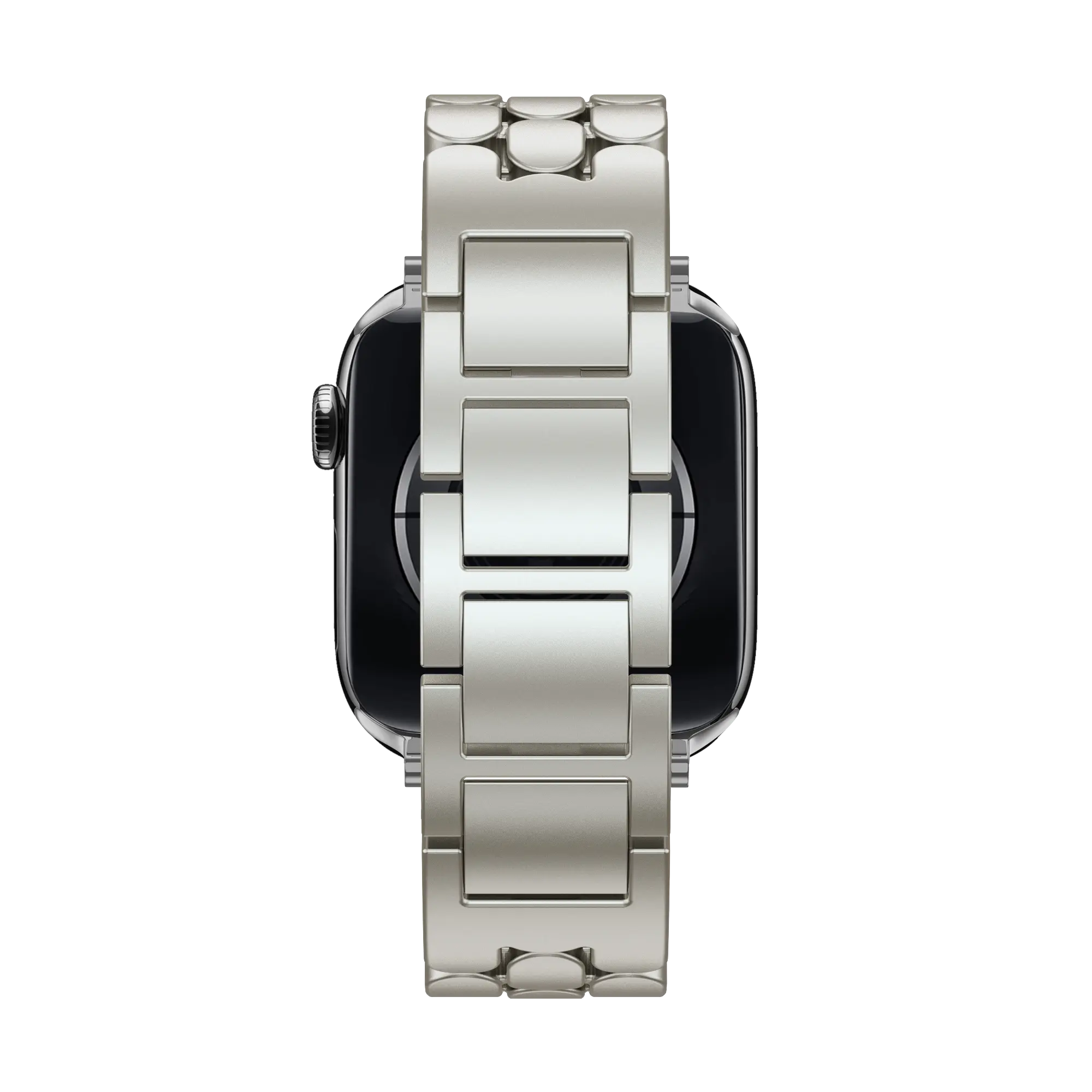 Bandz Apple Watch Steel Strap 'Oval' (Starlight)