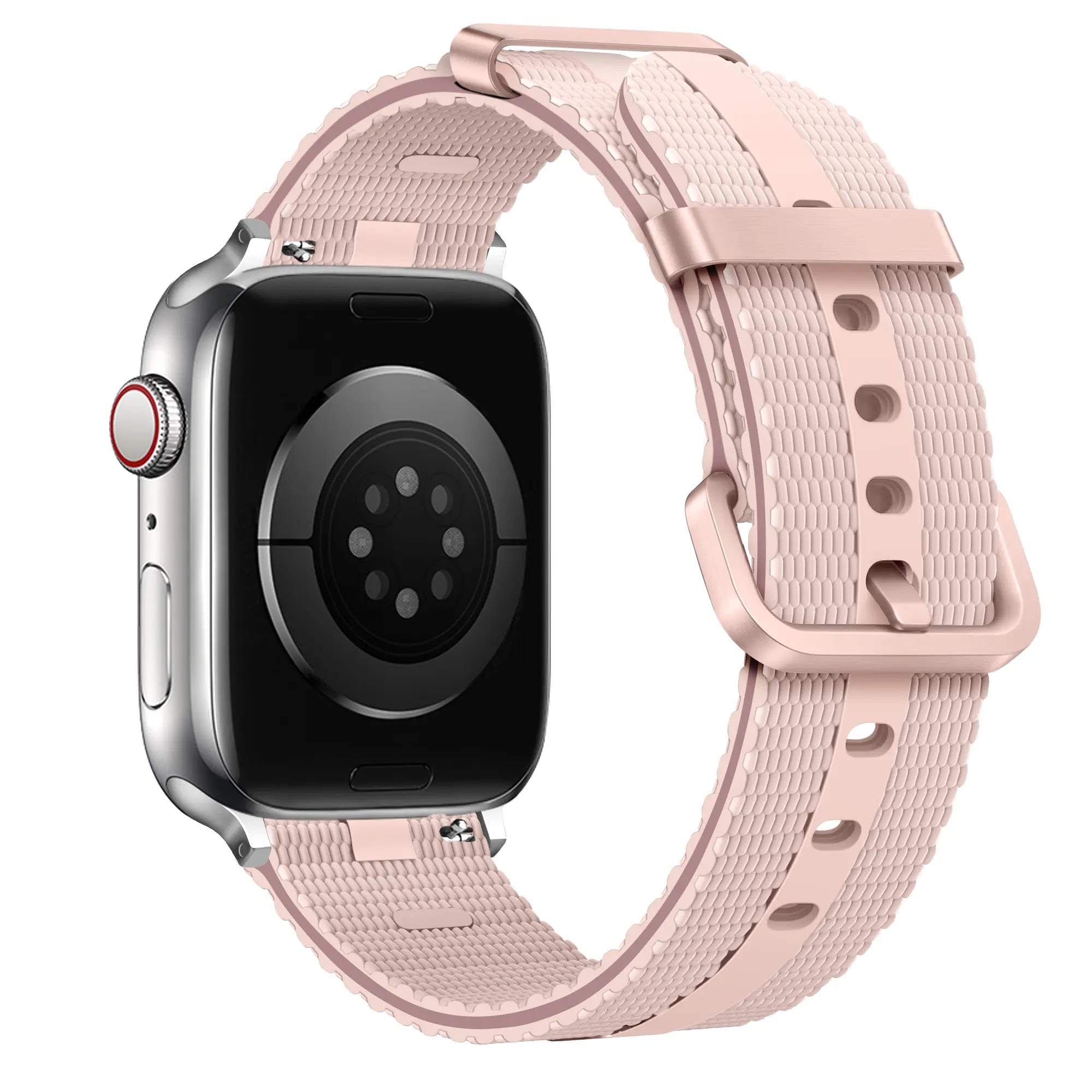 Apple Watch siliconen active band (lichtroze)