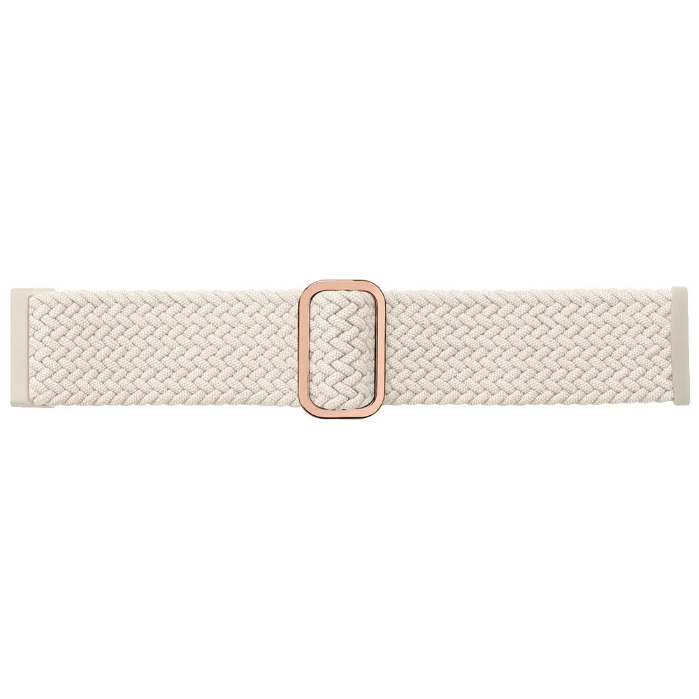 Fitbit Versa 4 Adjustable Woven Strap (Beige)
