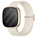 Fitbit Versa 4 Adjustable Woven Strap (Beige)