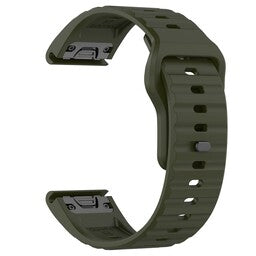 Garmin Instinct 3 - 45mm outdoor siliconen band (legergroen)