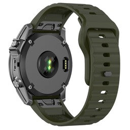 Garmin Instinct 3 - 45mm outdoor siliconen band (legergroen)