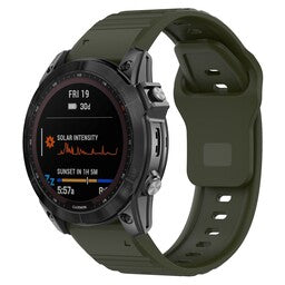 Garmin Instinct 3 - 45mm outdoor siliconen band (legergroen)