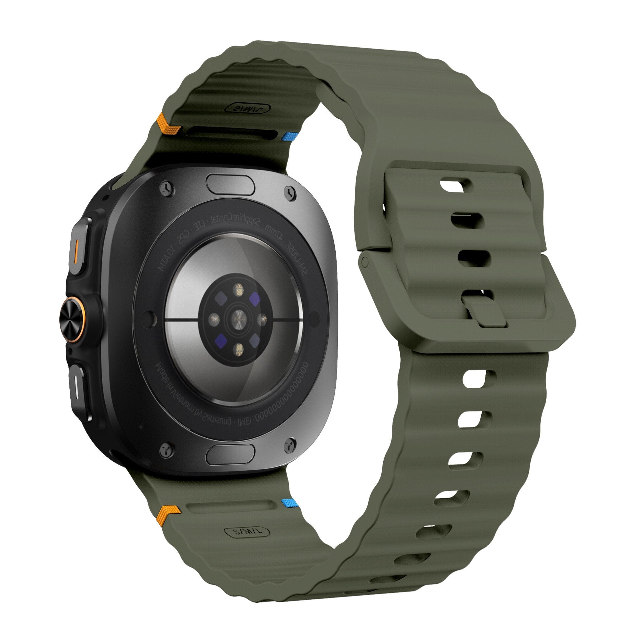Samsung Galaxy Watch Ultra Wave Silicone Band (Army Green)