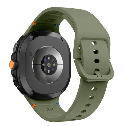 Samsung Galaxy Watch 8 - 44mm siliconen bandje (legergroen)