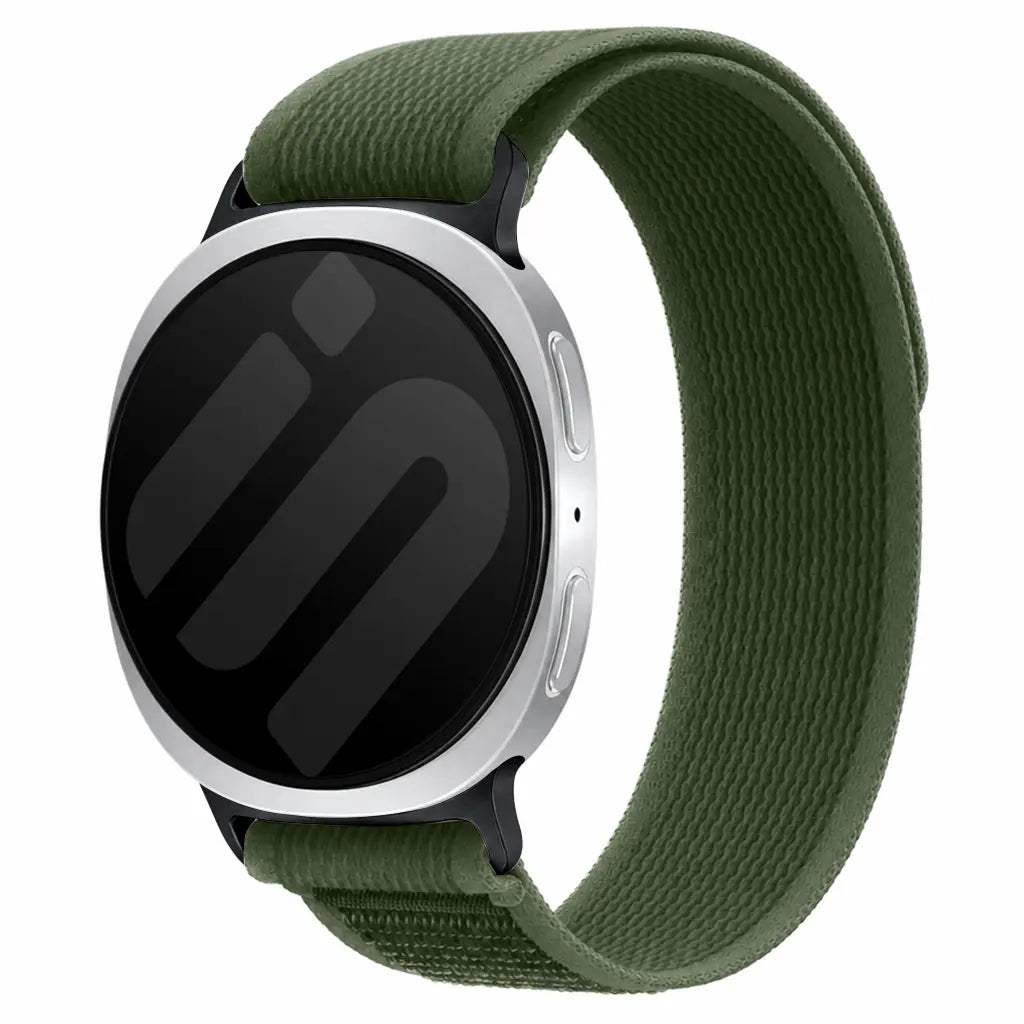 Samsung Galaxy Watch 8 - 40mm trail nylon band (legergroen)