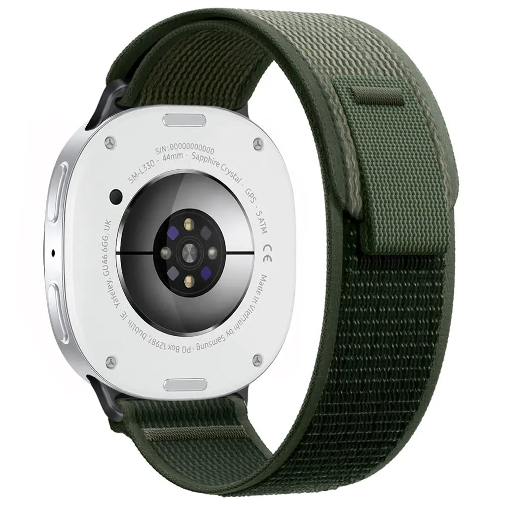 Samsung Galaxy Watch 8 Classic trail nylon band (legergroen)