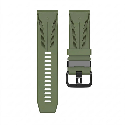 Garmin Quatix 8 Pro - 47mm Race Silicone Strap (Army Green)