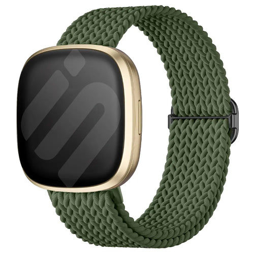 Fitbit Sense 2 Adjustable Woven Strap (Army Green)