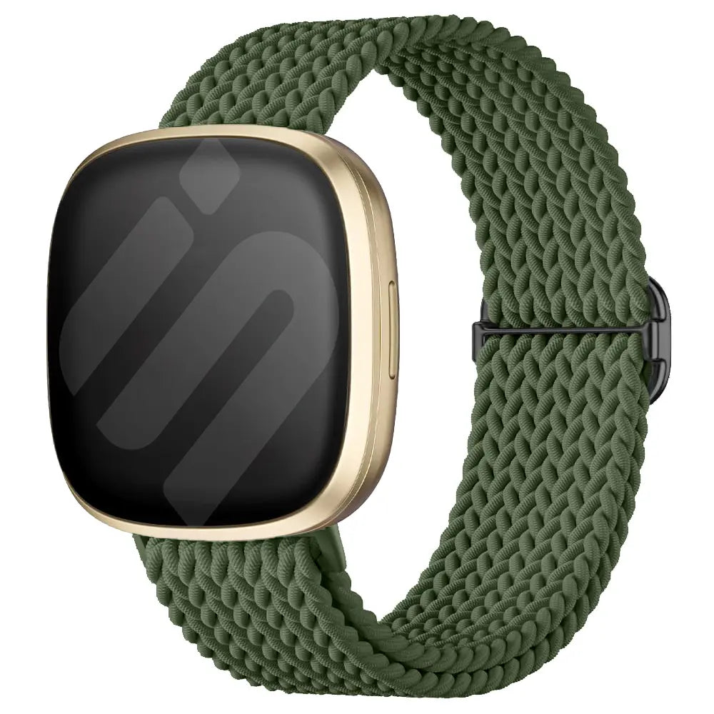 Fitbit Sense 2 Adjustable Woven Strap (Army Green)