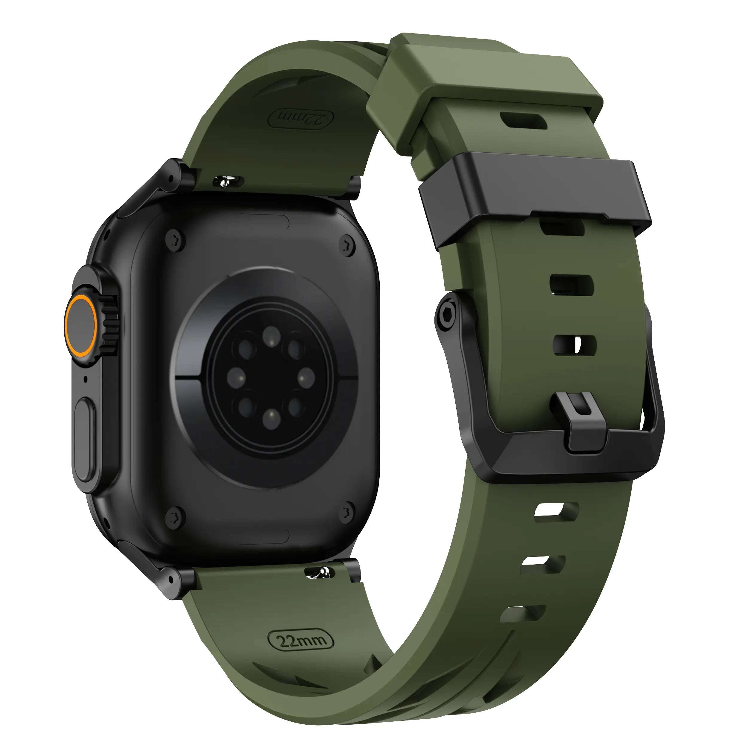 Apple Watch race siliconen band (legergroen)