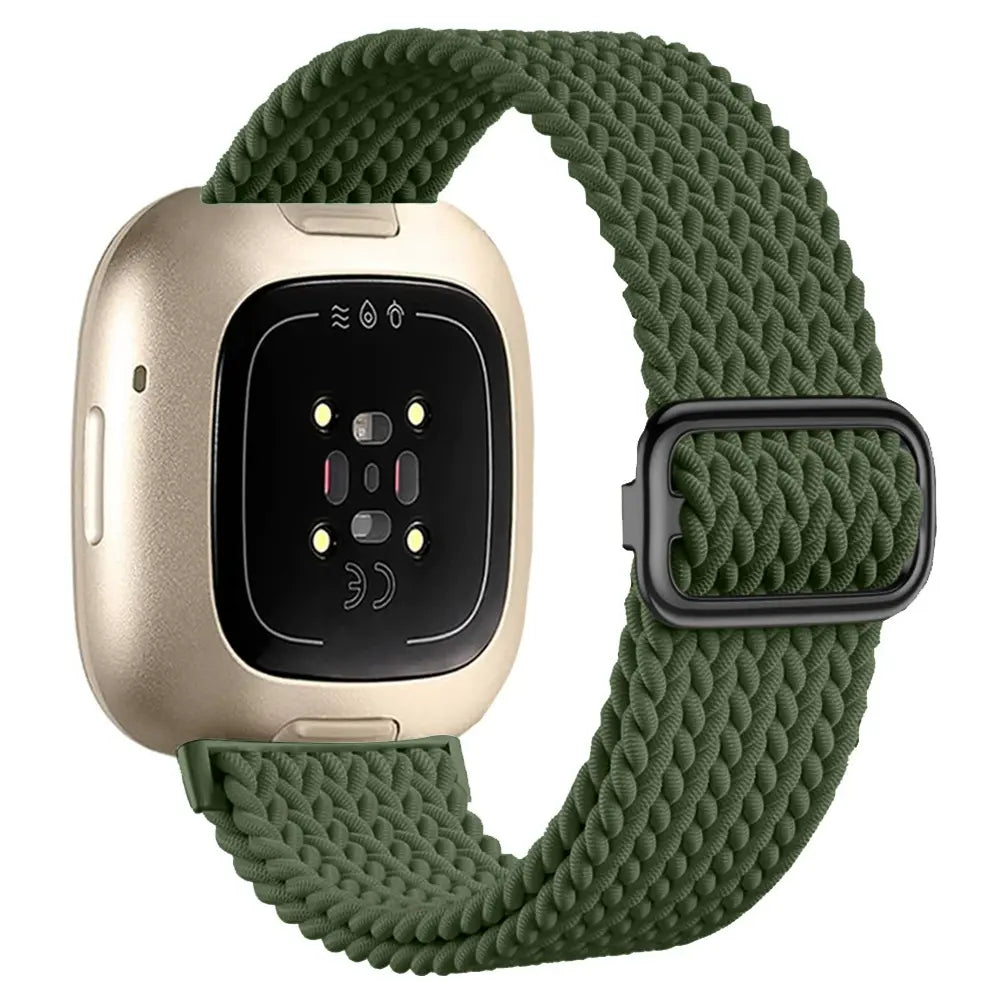 Fitbit Sense 2 Adjustable Woven Strap (Army Green)