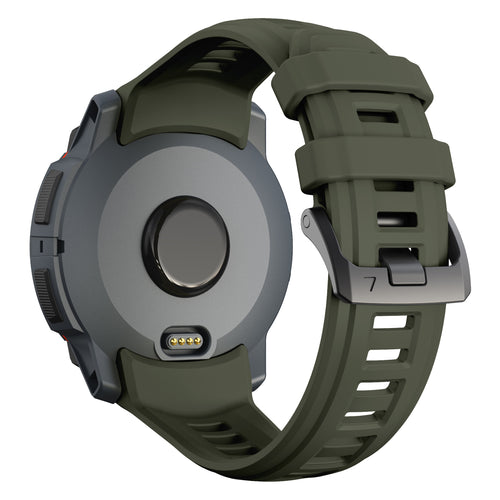 Garmin Instinct 3 - 50mm silicone band 'perfect fit' (legergroen)