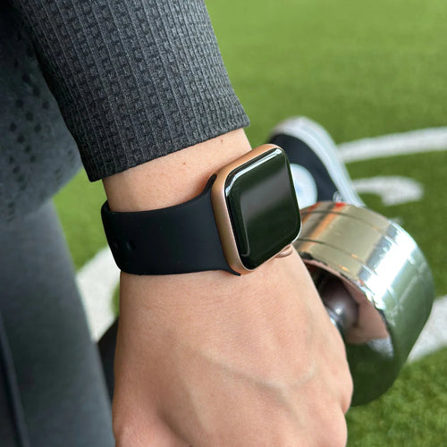 Apple Watch sport bandje (zwart)