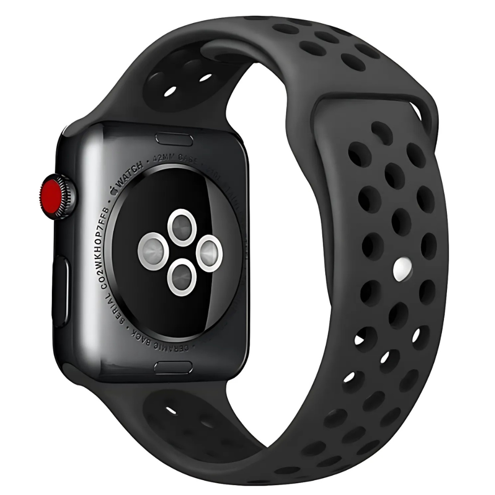 Apple Watch sport bandje (donkergrijs/zwart)