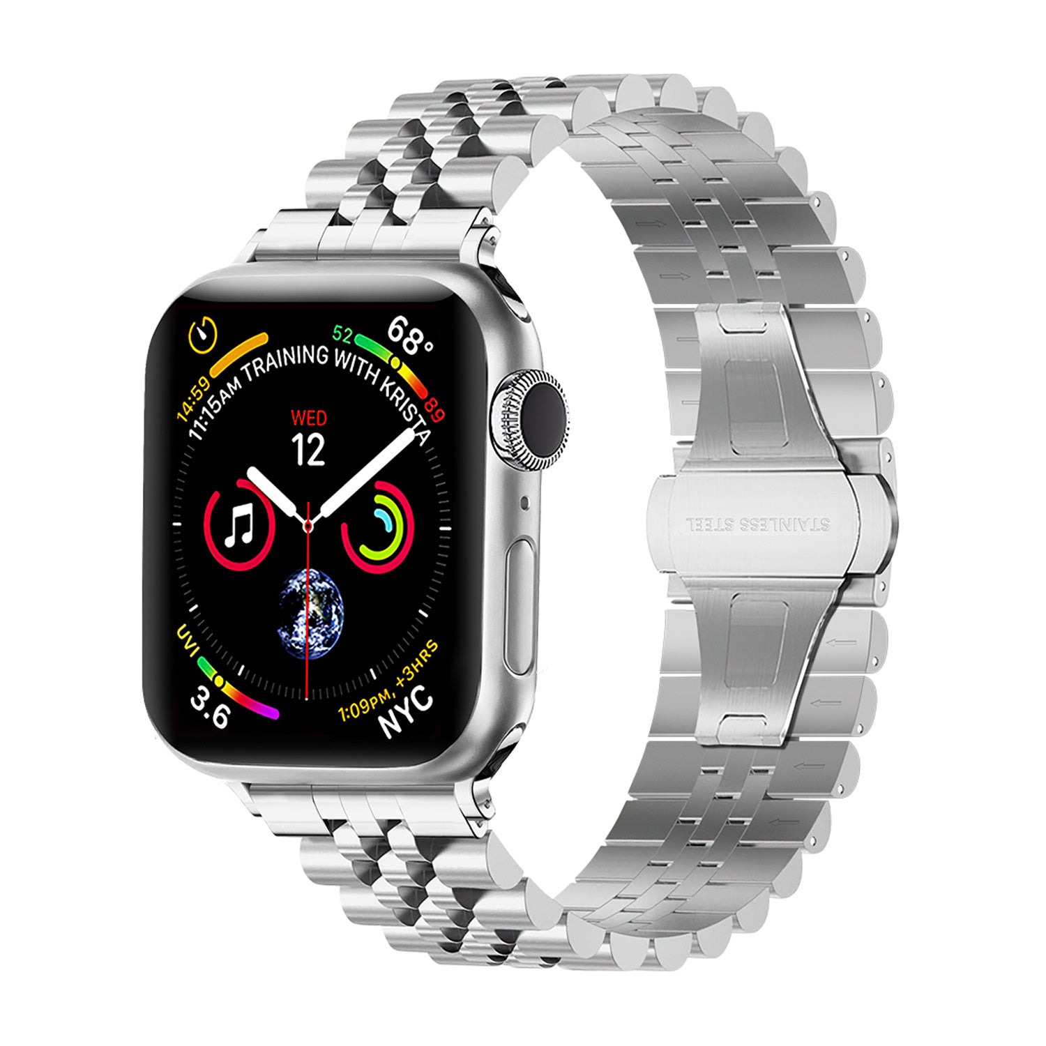 Apple Watch Ultra Jubilee stalen band (zilver)