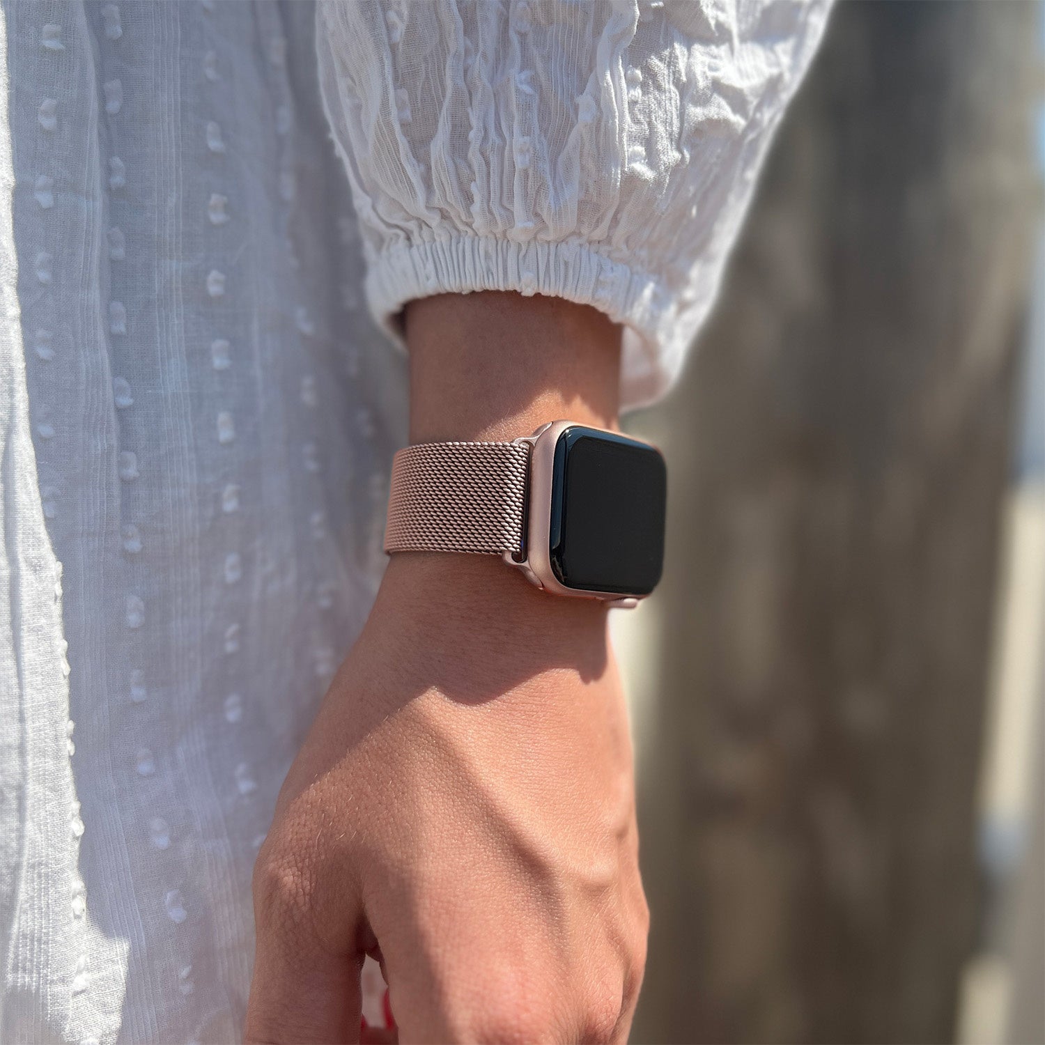 Milanese Band Rose Gold Band With Silver Apple Watch Apple Watch