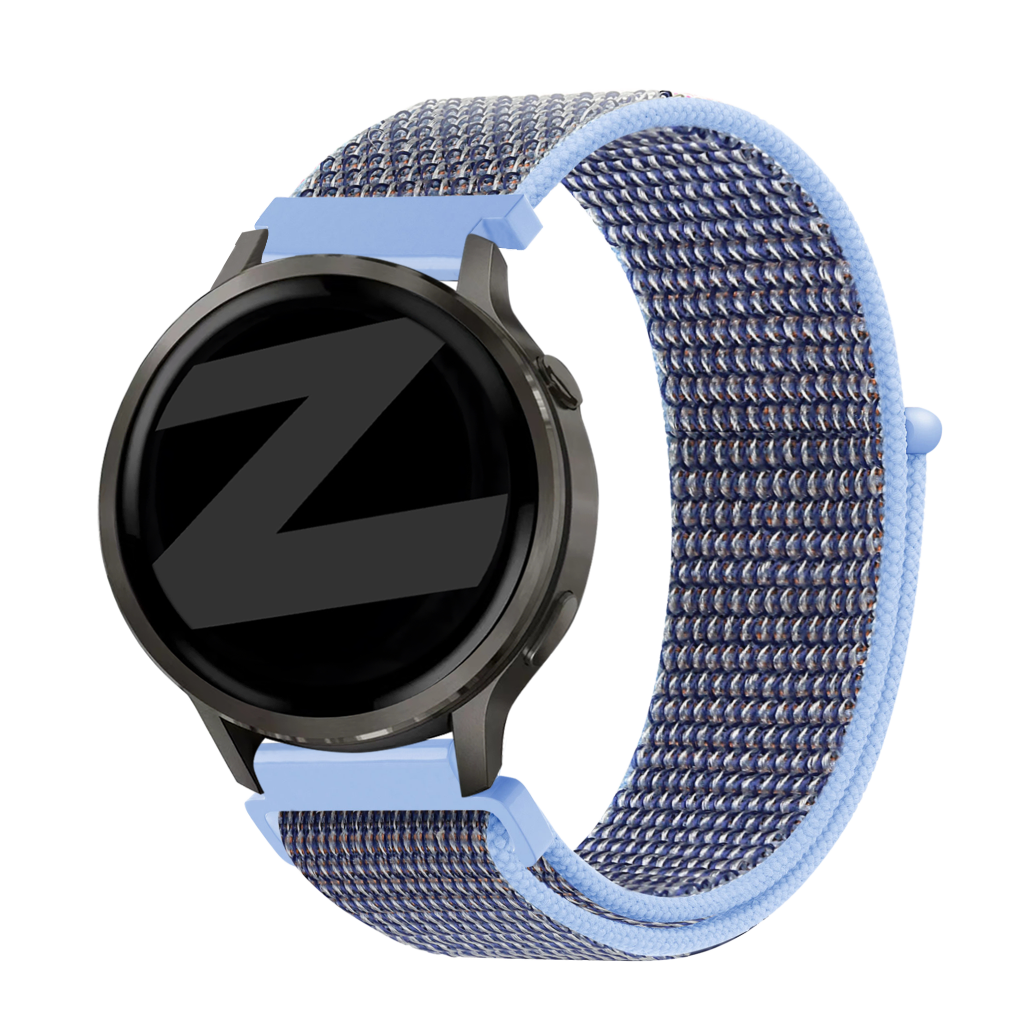 Bandz Garmin Bounce 2 nylon loop band (azure blauw)