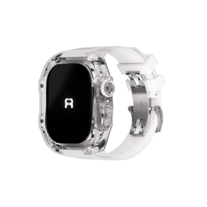 Reqior Apple Watch 45mm Polymer Case with Rubber Strap (Transparent)