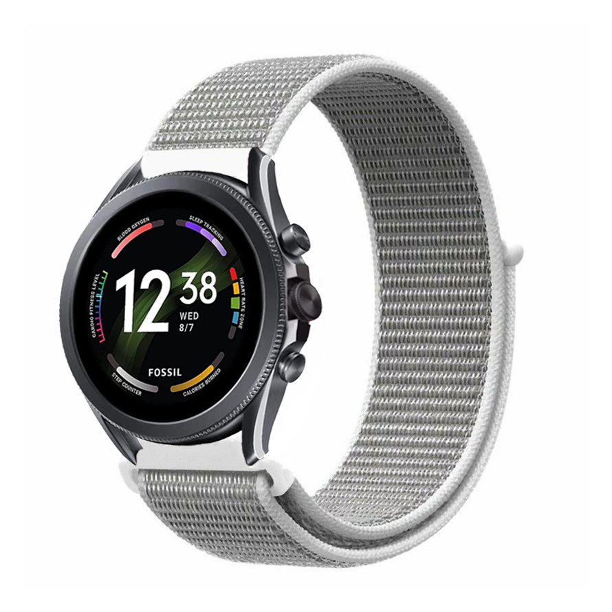 bandje-voor-fossil-gen-6-44mm-nylon-zeeschelp